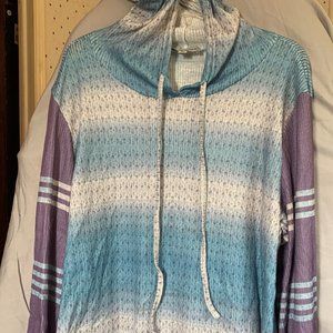 WOMENS - sz 2XL NWOT LUUKSE hoodie, ombre blue gray purple XXL L9602207